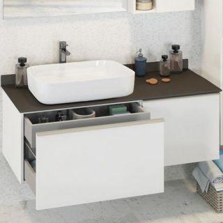 Тумба COMFORTY Милан-120 00-00014697, с графитовой столешницей с раковиной Comforty 78189