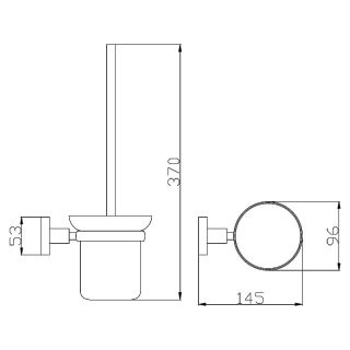 Ершик для унитаза Rav Slezak Colorado COA0500 Хром