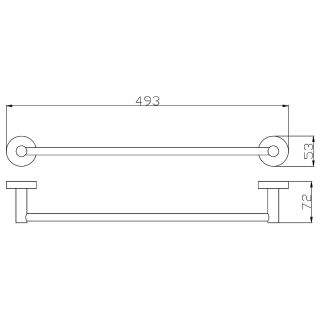Полотенцедержатель Rav Slezak Colorado COA0701/60 Хром