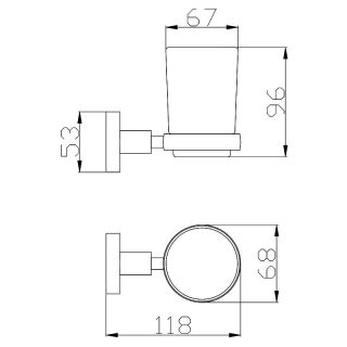 Стакан для зубных щеток Rav Slezak Colorado COA0201Z Золото