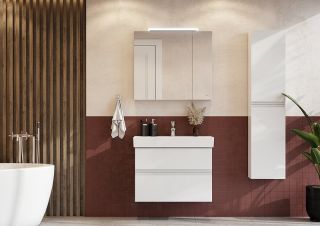 Тумба под раковину Roca Oleta 857640806 76 см Белый глянец