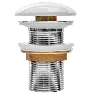 Донный клапан Milleau PD1GW/OO глянцевый белый без перелива