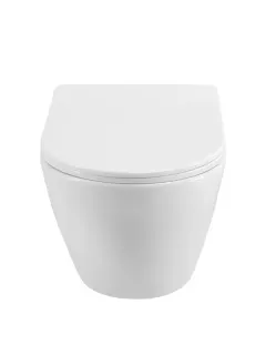 Унитаз подвесной BelBagno Marino BB7026CH-TOR/SC безободковый с сиденьем