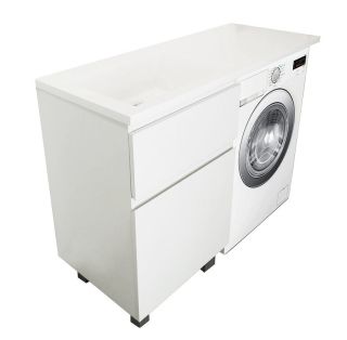 Напольная тумба под раковину Эстет Dallas Luxe ФР-00001964 Л/П 110см два ящика белый