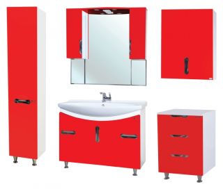 Тумба Bellezza Лагуна 50см красный 00000002431