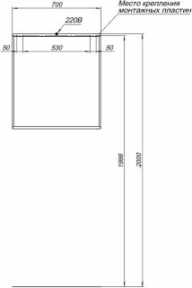 Зеркало Allen Brau Reality 1.32017.02 с подсветкой Серебро браш