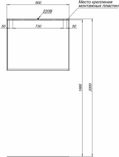 Зеркало Allen Brau Reality 1.32019.02 с подсветкой Серебро браш