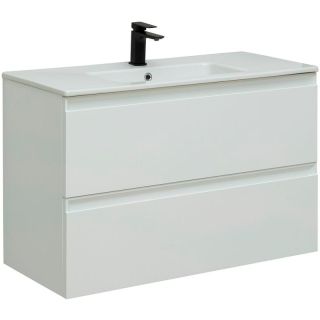 Тумба под раковину Allen Brau Eclipse 100 1.E1003.WM подвесная белый матовый