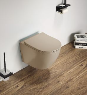 Унитаз CeramaLux 2197MC подвесной с сиденьем Микролифт