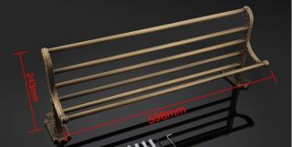 Полка с полотенцедержателем Gappo G3624 бронза