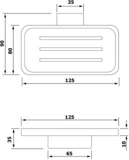 Мыльница Sapho Everest хром 1313-47