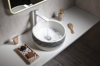 Раковина-чаша Sapho Priori PI027 41см белый/синий