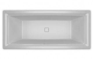 Акриловая ванна Riho Still Square Fall Plug and Play B099060005 R заполнение через перелив 180х80см белый