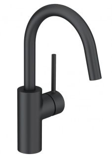 Смеситель для раковины Kludi Bozz чёрный матовый 380283976
