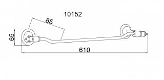 Полотенцедержатель Boheme Palazzo Nero золото 10152