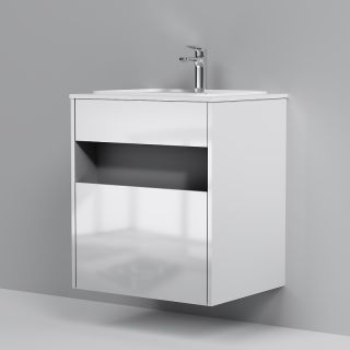 Тумба под раковину Am.Pm Func 60 M8FFUX0601WG подвесная Белая глянцевая