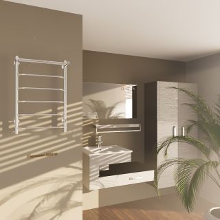 Электрический полотенцесушитель Altasan Горизонт П Горизонт8050П с полкой Хром 80х50