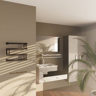 Электрический полотенцесушитель Altasan МонакоПроф МонакоПроф4050ЧМ Черный муар 40х50