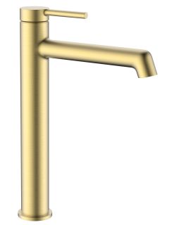 Высокий смеситель для раковины Raglo R20.15.03 золотой сатин