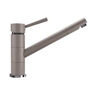 Смеситель для кухни Ulgran Classic U-025-302 с низким поворотным изливом песочный