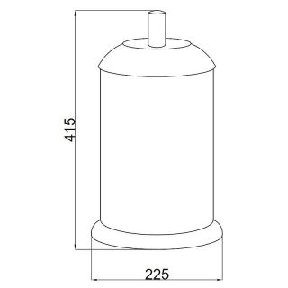 Ведро Boheme Murano 10914-W-G золото/белый