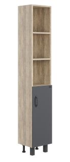 Пенал напольный Onika Тимбер 403067 30см серый матовый/дуб сонома