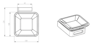 Мыльница Boheme Q 10943-MW белый матовый