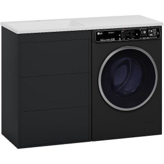 Напольная тумба под раковину Brevita Grafit 120 L УТ000012545 Графит матовый