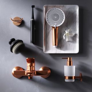 Смеситель для ванны AM.PM  X-Joy F85A10044 розовое золото