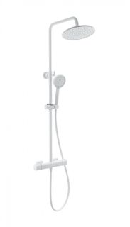 Душевая стойка Wonzon & Woghand Stay 1 WW-B3051-A-MW с термостатом белый матовый