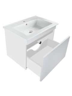 Тумба Runo Модена 75 белая под умывальник Оскар 75 (00-00002200)