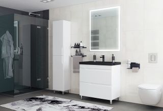 Тумба под раковину Corozo Юрма 80 Z2 SD-00001625 Белая