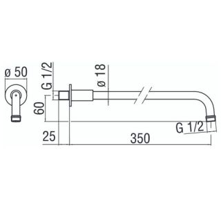 Держатель Nobili AD138/4CR для душа