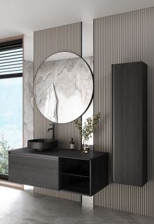 Тумба под раковину Armadi Art Quatro 790-M6-120-OA-A 120 см чёрный/антрацит