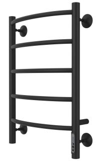 Электрический полотенцесушитель Larusso Классик П5 40x60см чёрный матовый 4670078536501