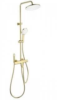 Душевая стойка Wonzon & Woghand The One WW-B3094-BG с термостатом брашированное золото