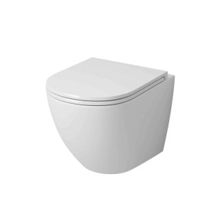 Унитаз подвесной Grossman Торнадо GR-4455SQ безободковый белый с крышкой-сиденьем Soft-Close