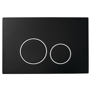 Кнопка смыва Boheme чёрный/хром 662