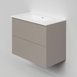 Тумба под раковину La Fenice Terra FNC-01-TER-C-80-2 бежевая матовая 80 см