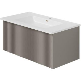 Тумба под раковину La Fenice Terra  FNC-01-TER-C-80 бежевая матовая 80 см