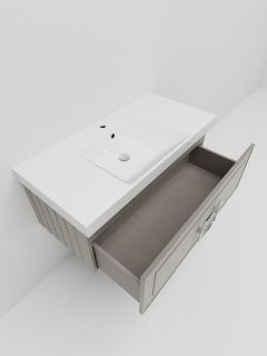 Тумба под раковину La Fenice Cubo FNC-01-CUB-C-100 Бежевая матовая 100 см