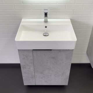 Тумба с раковиной Comforty Асти 60 00-00019190 Бетон светлый