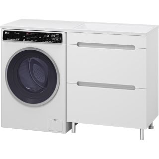 Напольная тумба под раковину Misty Байкал 130 R УТ000014755 68.6 см белый