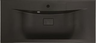 Раковина из искусственного мрамора Art&Max 100см чёрный матовый AM-LAV-1000-MR-FP-Nero