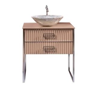 Тумба под раковину Armadi Art Monaco 80см капучино/хром 867-080-CPR