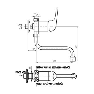 Смеситель для раковины Rav Slezak E011/21 хром