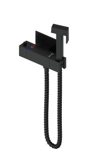 Гигиенический душ со смесителем Wonzon & Woghand WW-88819903-MB с термостатом чёрный матовый