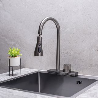 Смеситель для кухни РМС SUS130PVD-017F-2 графит