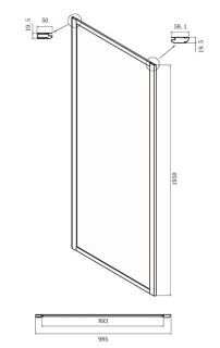 Душевой уголок Ambassador Forsa 17021102NX-100NX 110x100см хром/прозрачное