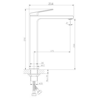 Смеситель Orange Gauss M30-121cr для раковины